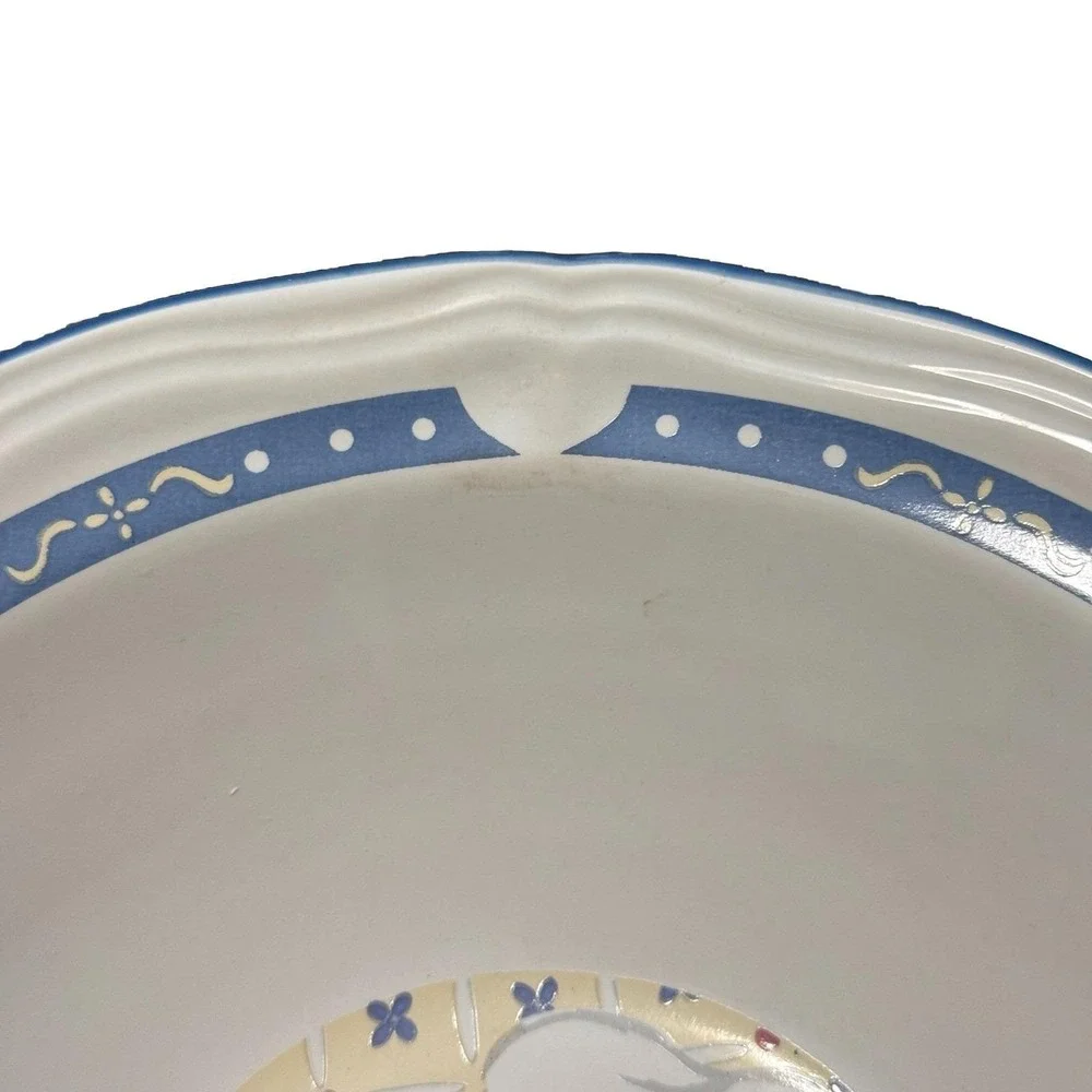 Vintage‎ Newcor Kitchen Kow Soup Cereal Bowls Set 4 Farm Cow Chicken 7